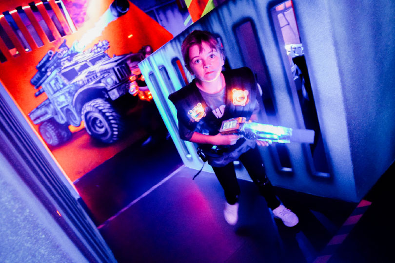 Boy at Laser Tag in Airtastic Bangor