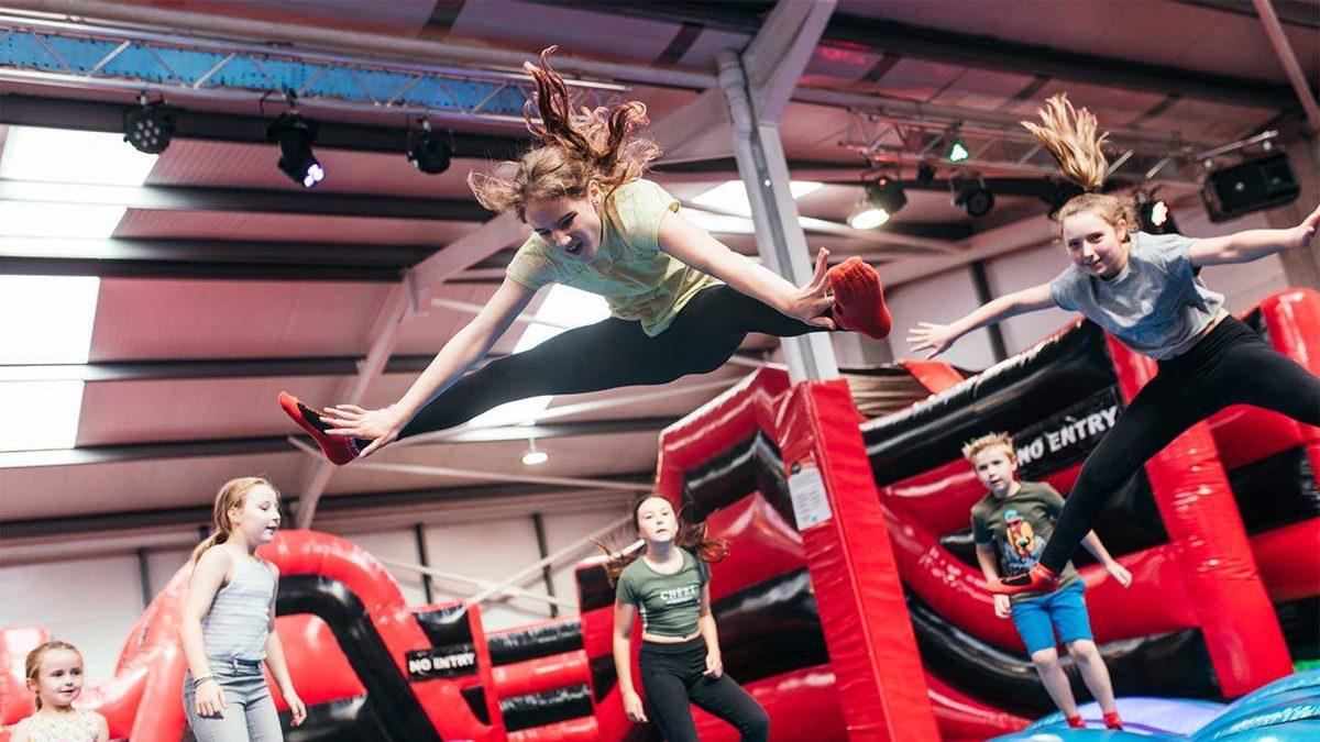 Children bouncing at an Airtastic Inflata Park