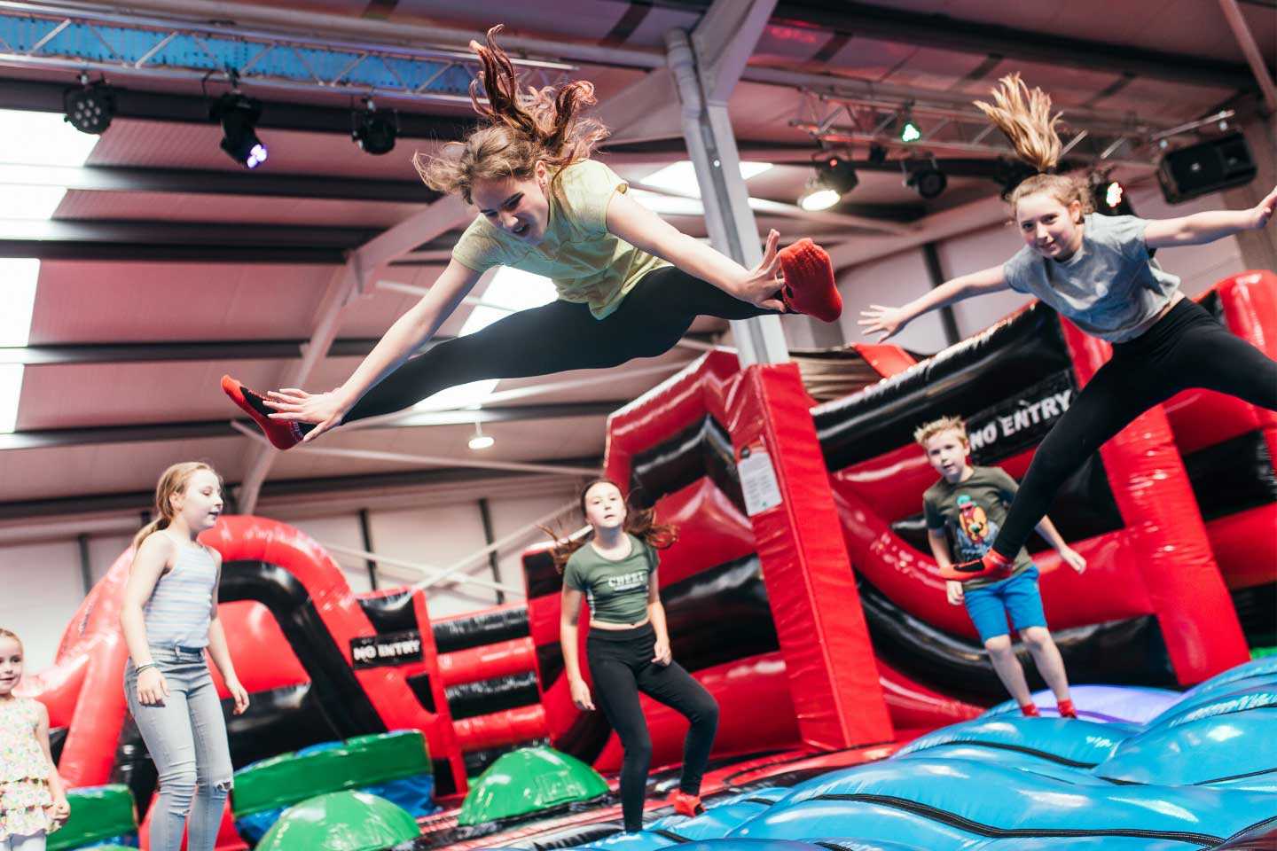 6 Children Bouncing at an Airtastic Inflata Park